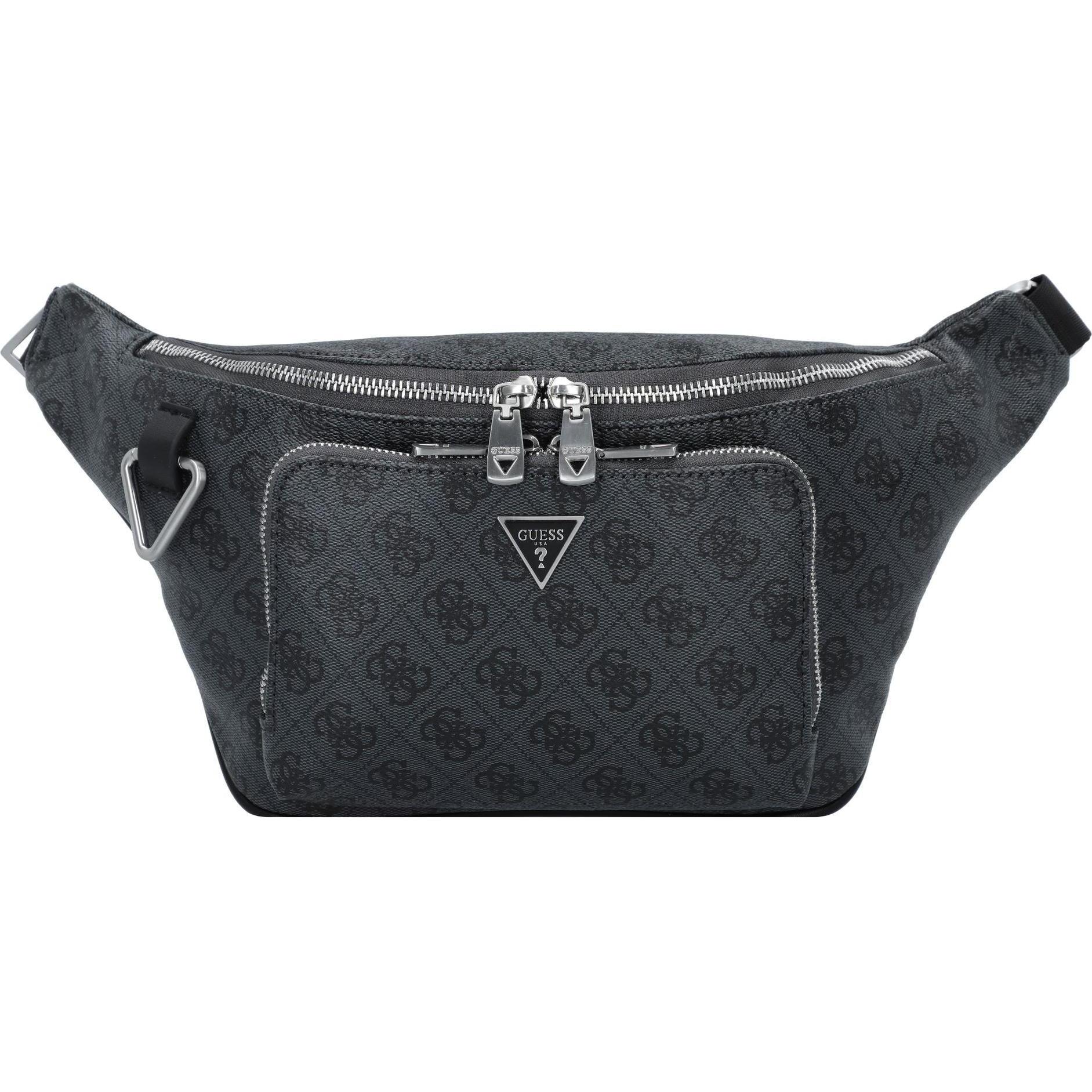 Guess, Bauchtasche, Milano Gürteltasche 23.5 cm, Schwarz
