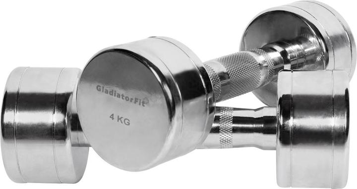Image du produit Gladiatorfit Chromhantel (2 x 4 kg)