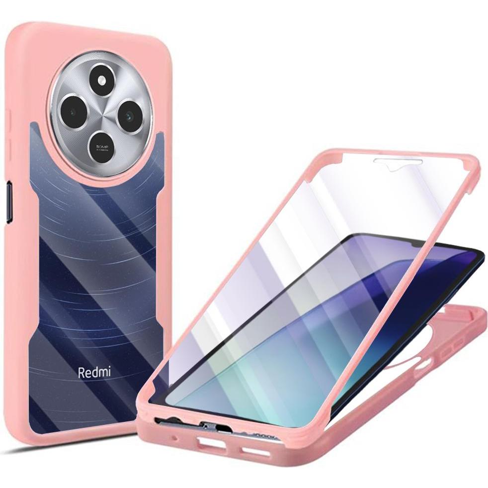 Techsuit - ColorVerse 360 Series + Screen Protector - Xiaomi Redmi 14C / Poco C75 - Pink (Xiaomi Poco C75, Xiaomi Redmi 14C), Cover smartphone, Pink