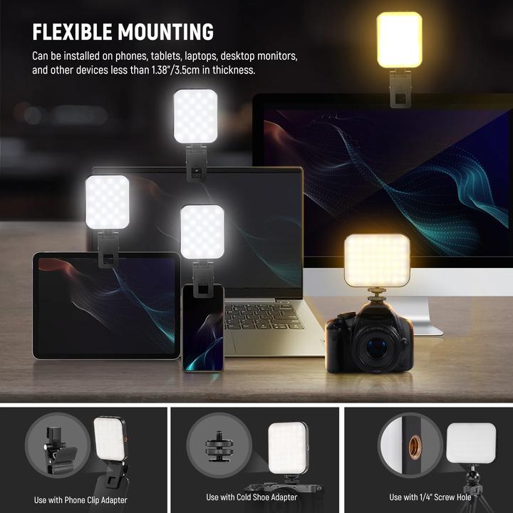 Actual product image Neewer BL48B LED magnetic selfie light (Video light)