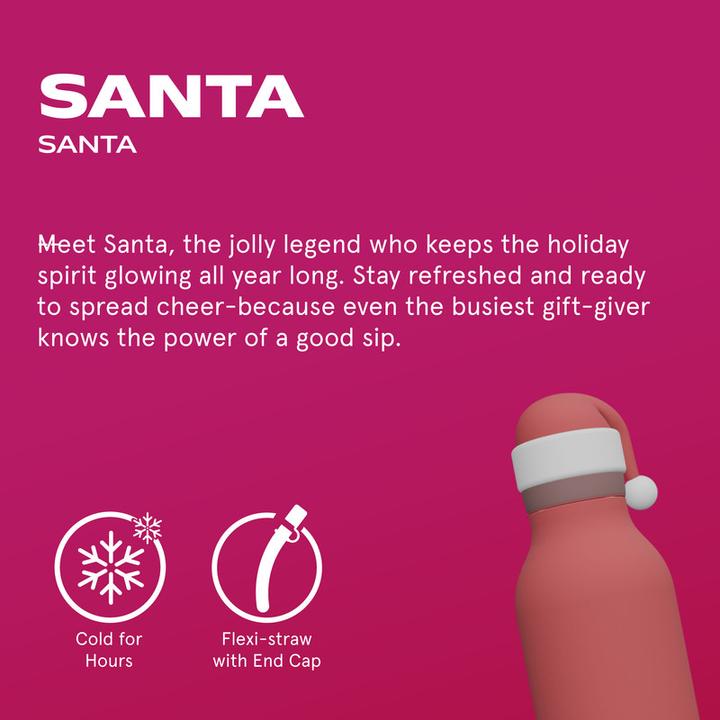 Actual product image Asobu Santa's Beasts - Thermoflasche mit Strohhalm (0.46 l)