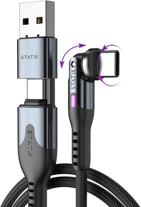 Image du produit Statik Câble de chargement 2 en 1 (1 m, USB 3.0, 100 W)