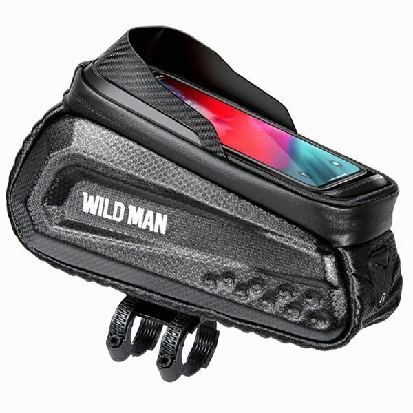 Wildman Etui/uchwyt rowerowy L E10S sakwa na ramę czarna/nero, Cellulare con tasti, Nero
