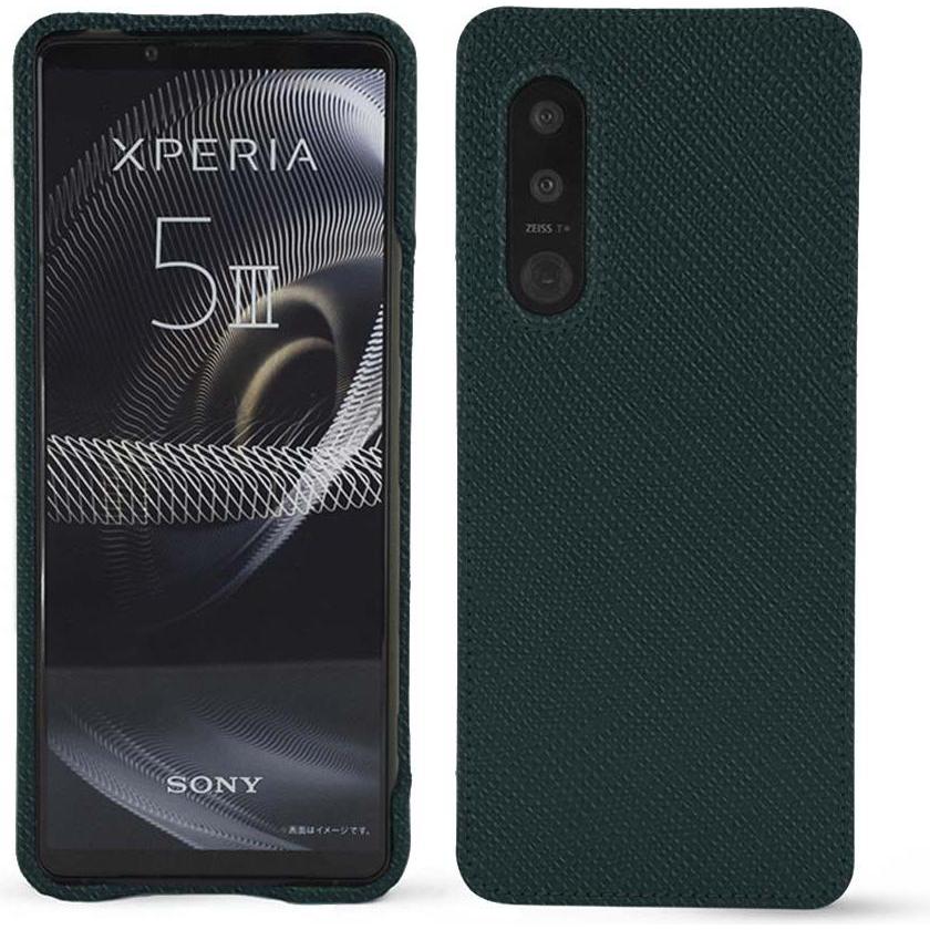 Noreve Lederschutzhülle (Sony Xperia 5 III), Smartphone Hülle, Grün