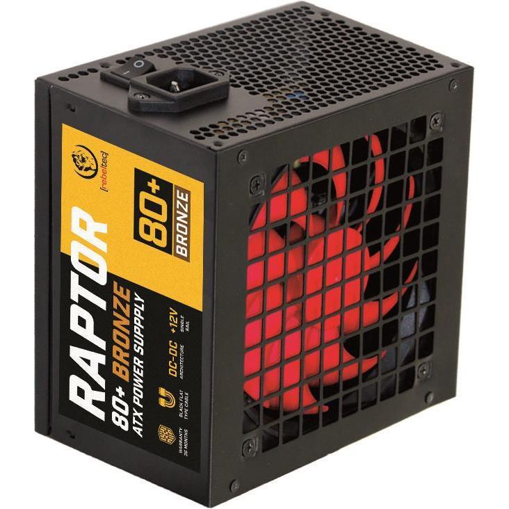 Rebeltec ATX Netzteil RAPTOR 700W BRONZE 80+ Single Rail DC-DC (700 W), PC Netzteil, Bronze