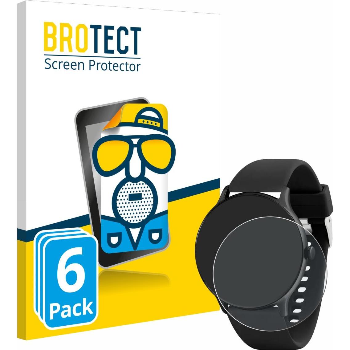 BROTECT Entspiegelungsfolie Displayschutz Displayschutzfolie Folie Matt, Smartwatch Schutzfolie, Grau