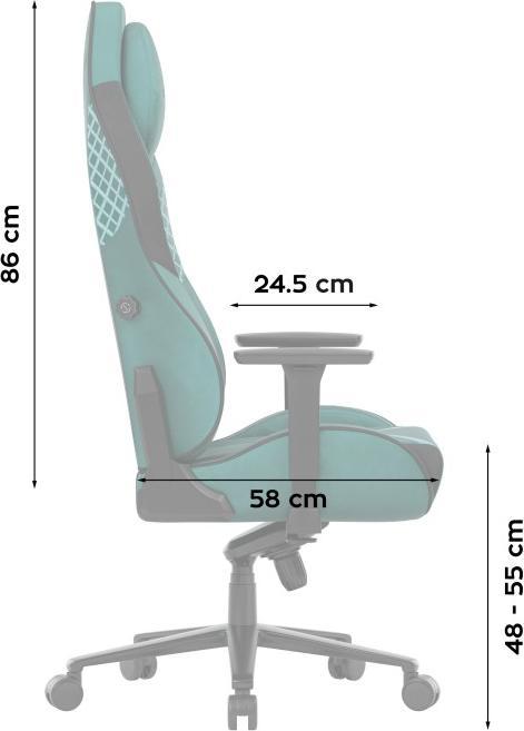 Produktbild Huzaro Fotel gamingowy zamszowy Force 8.3 Green