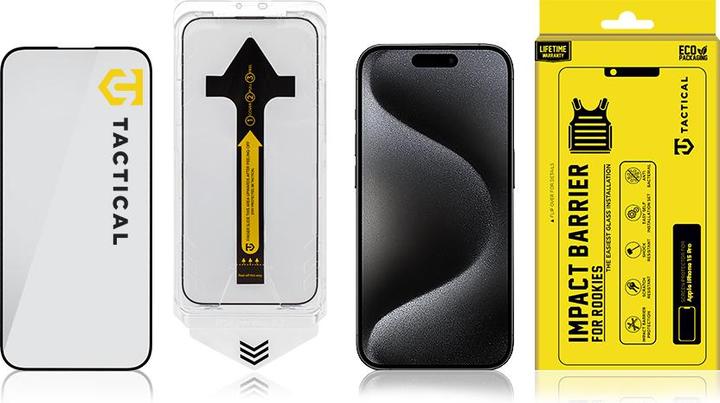 Immagine prodotto Tactical Vetro protettivo - Barriera antiurto per esordienti per Apple iPhone 15 Pro (Apple iPhone 15 Pro)