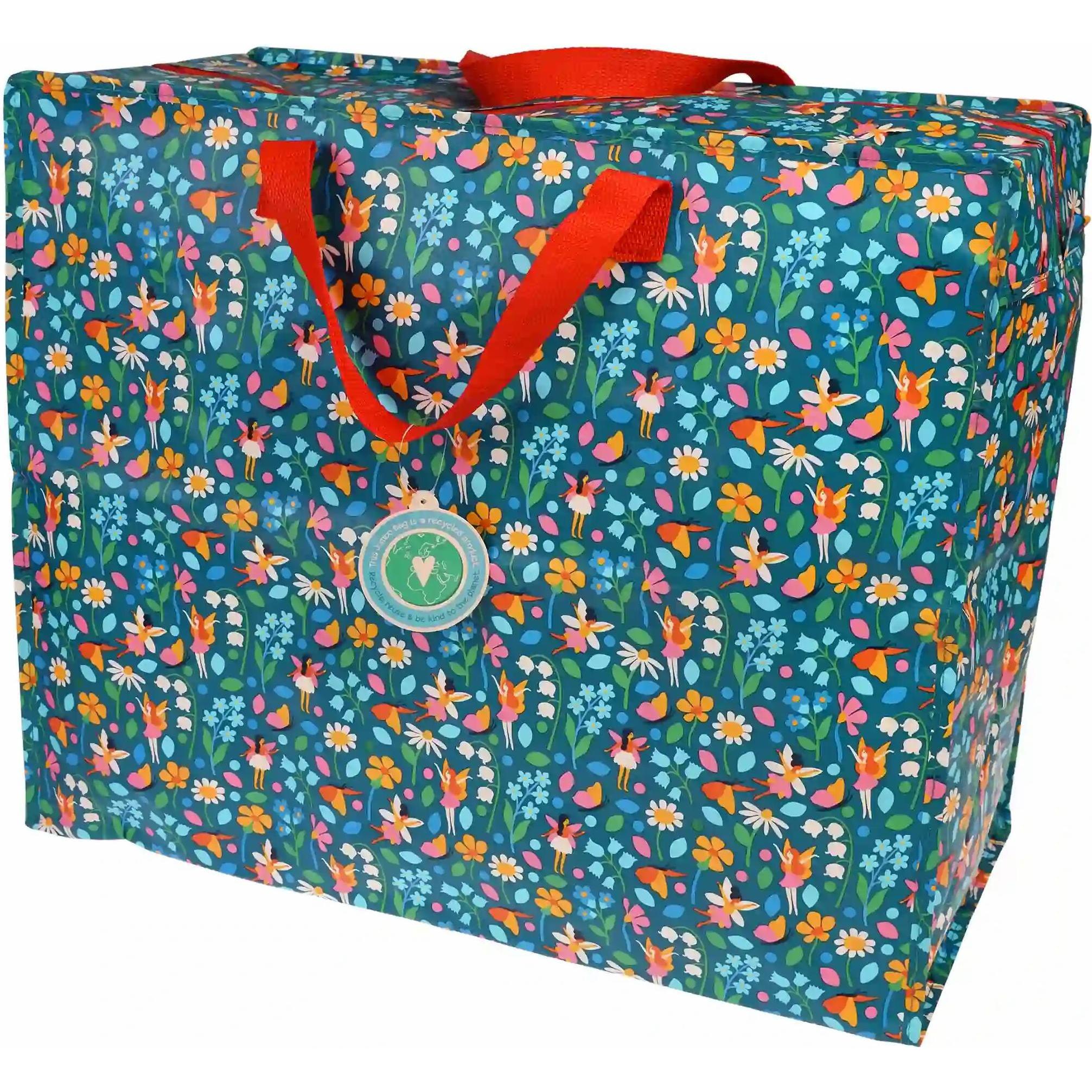 Rex London, Einkaufshilfe, Jumbo Storage Bag Fairies in the Garden, Mehrfarbig
