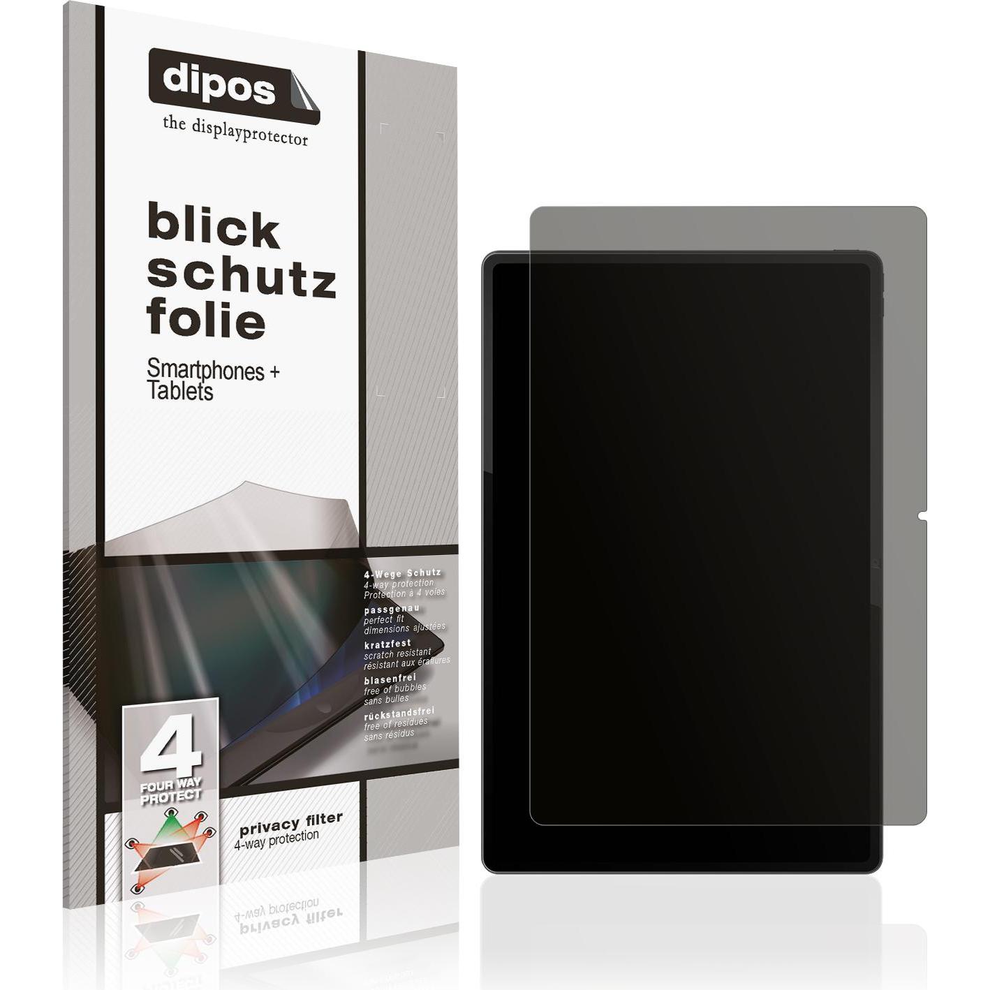Dipos Privacy Blickschutzfolie 4-Way (1 Stück, Lenovo Tab Extreme), Tablet Schutzfolie