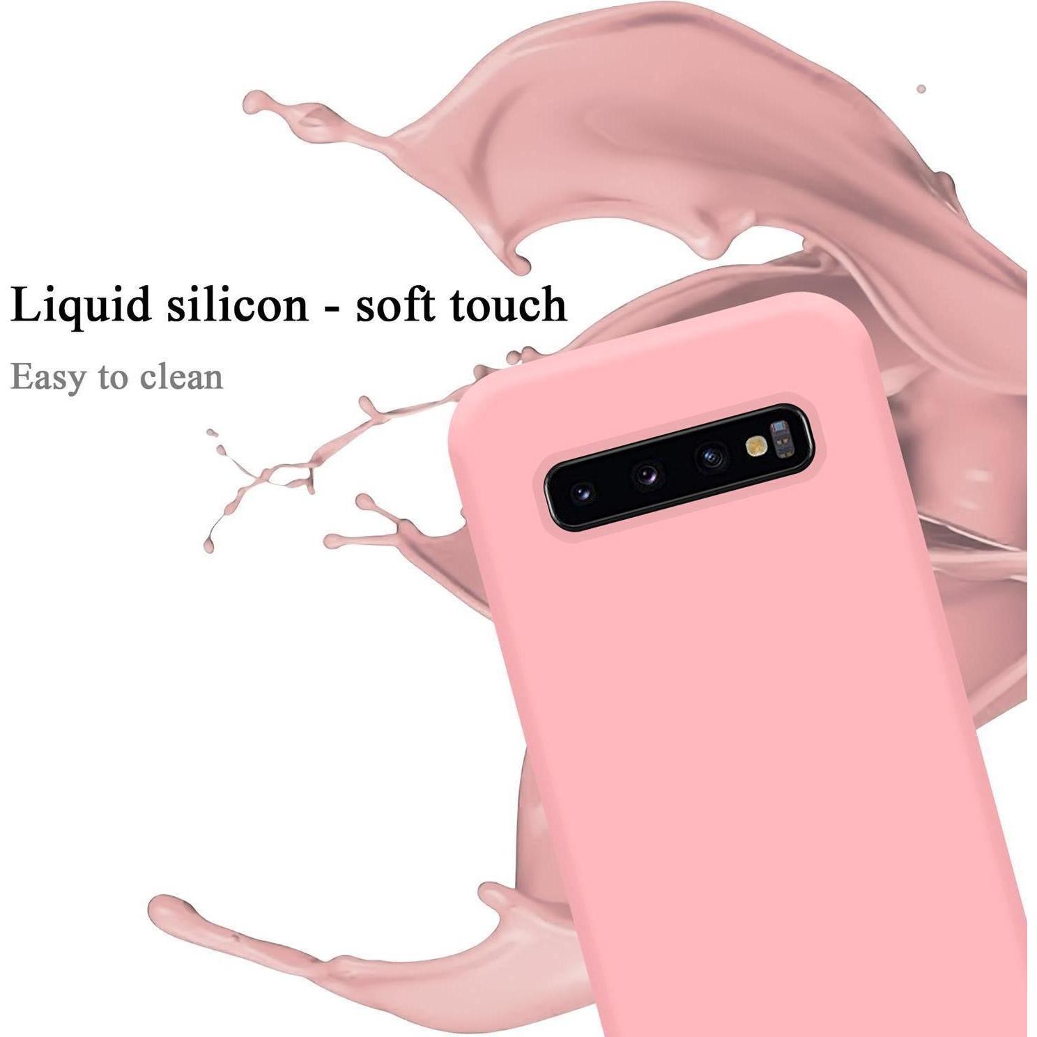 Thumbnail - Cadorabo TPU Liquid Silicone Case Cover (Samsung Galaxy S10+), Smartphone Hülle, Rosa