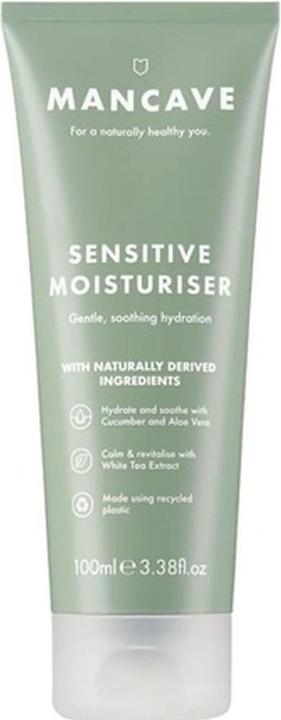 Actual product image ManCave Sensitive Moisturiser for Men 100ml with Aloe Vera & Shea Butter (100 ml)