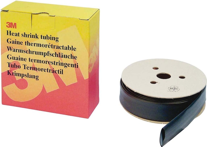 Actual product image 3M Heat shrink tubing roll 24/8 mm blue duennw. HS (3 x)