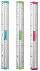 Actual product image Keyroad Ruler with measure clip-holder, 30 cm, packed in display, mixed colours (325 mm)
