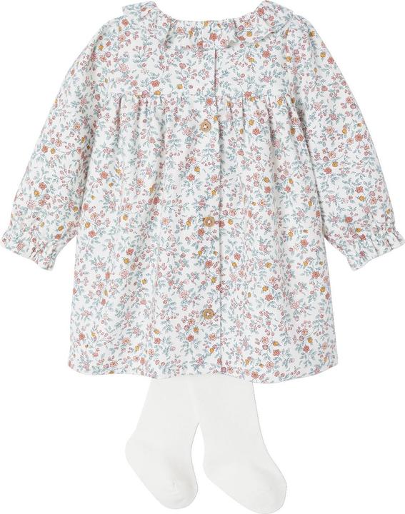 Image du produit Vertbaudet Baby-Set: Kleid mit Blumenmuster & Strumpfhose (62)