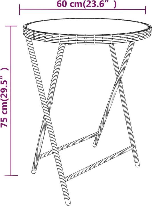 Produktbild vidaXL Jacoby (60 x 75 x 75 cm)