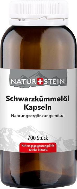Produktbild Naturstein Schwarzkümmelöl Ägyptisch Kaps Fl 700 Stk (700 Stück, Kapseln, 560 g)