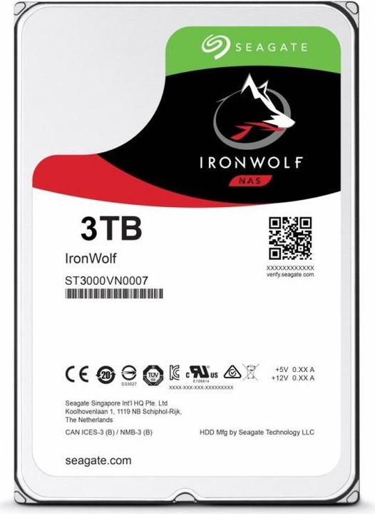 Produktbild Seagate IronWolf (3 TB, 3.5", CMR)