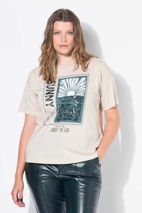 Immagine prodotto Studio Untold T-shirt dal taglio oversize con stampa con sole e paillettes (54)