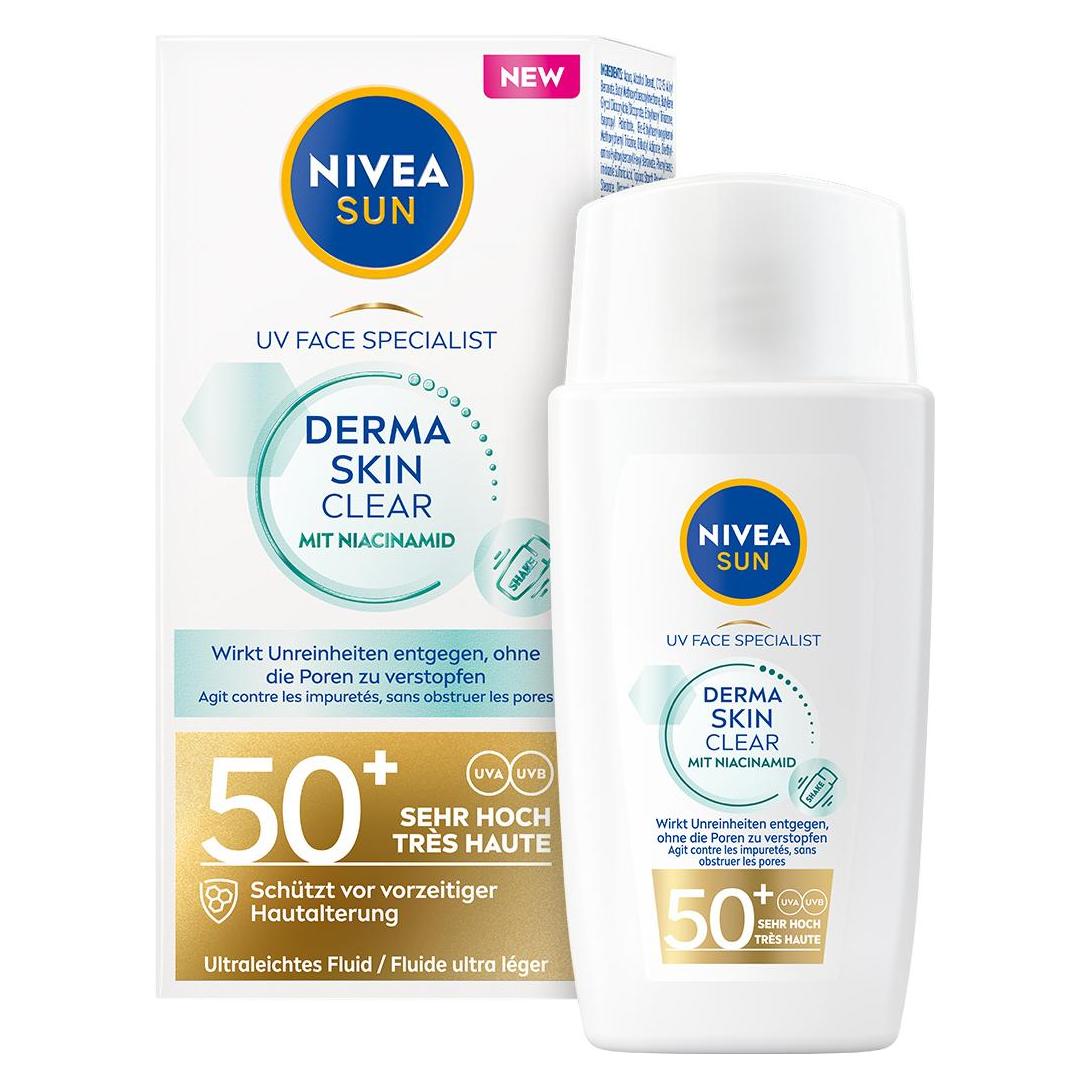 NIVEA UV Face Derma Skin Clear Fluid LSF 50+ - kaufen bei Galaxus - Galaxus