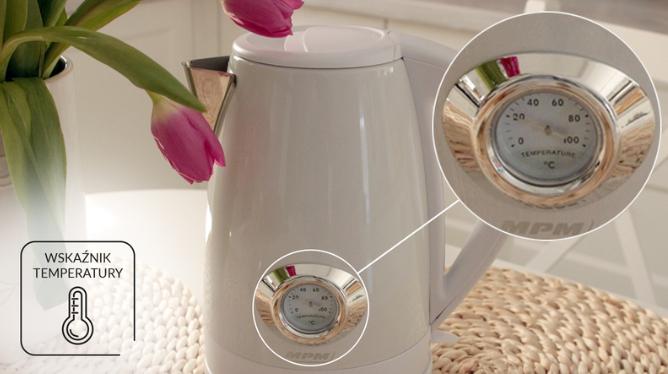 Actual product image MPM Cordless KettleMCZ-108 white 1 7 l (1.70 l)