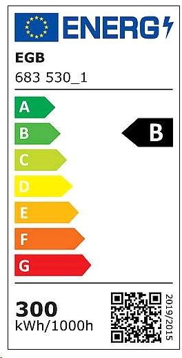 Label énergétique EGB PROsuperior Projecteur à LED IP66 300W 48000lm 5000KIK08 (48000 lm, IP66)