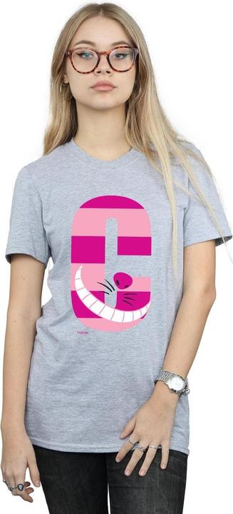 Actual product image Disney Womens/Ladies Alphabet A Is For Alice Cotton Boyfriend T-Shirt (3XL)
