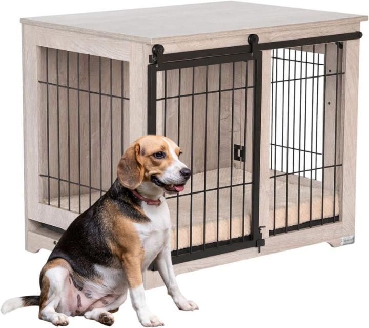 Actual product image Quapas! Dog Hundehütte Indoor Wood in 2 Grössen (Dog kennel)