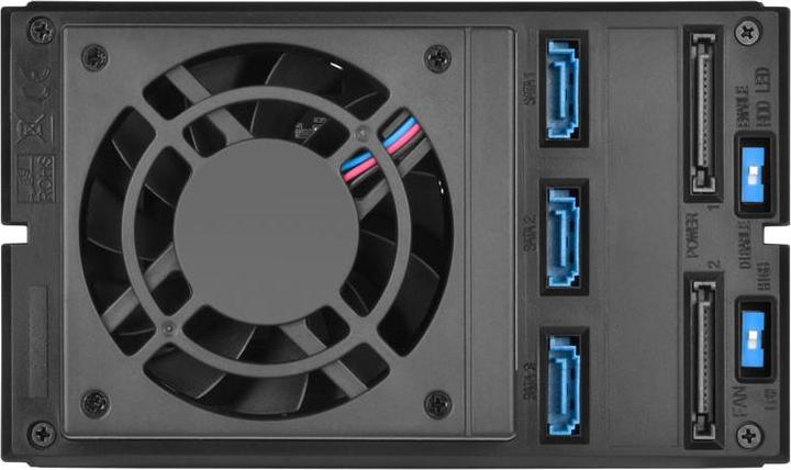 Productafbeelding Silverstone SST-FS303-12G - 3 Bay Aluminium Trayless Hot Swap Mobile Rack Backplane met ventilator en loc (3.5")