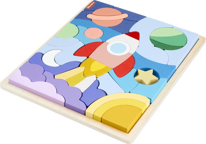Produktbild Fisher-Price Weltraum Holz-Puzzle (42 Teile)