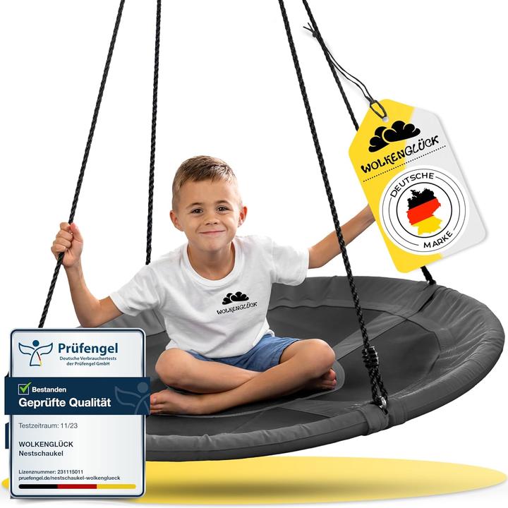 Wolkenglück Höhenverstellbare Nestschaukel für Kinder & Erwachsene