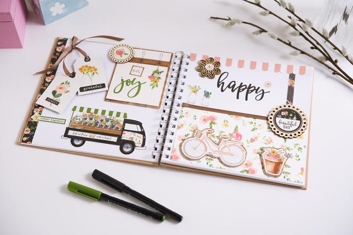 Immagine prodotto VBS Album con raccoglitore ad anelli, 20x20 cm, 60 pagine, 190g/mq (20 x 20 cm)