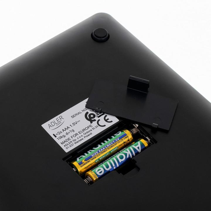 Actual product image Adler AD 3173S kitchen scale Grey Built-in Rectangle Electronic kitchen scale