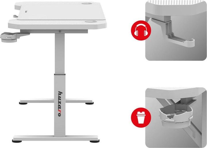 Produktbild Huzaro Biurko gamingowe Hero 2.6 White