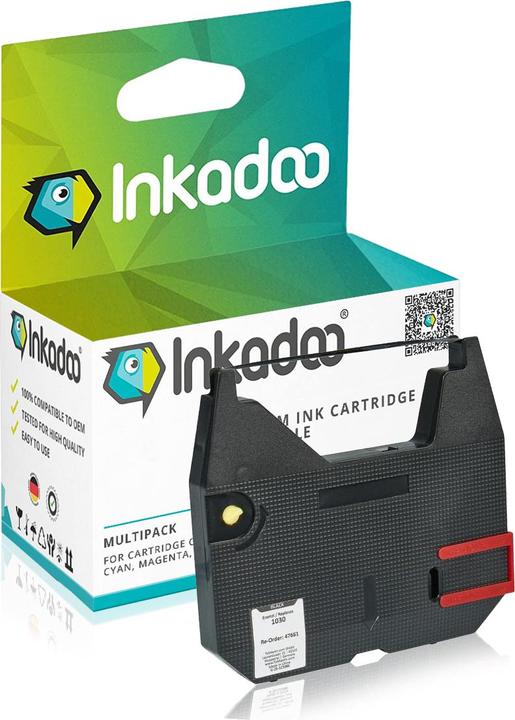Inkadoo Compatibile con Brother 1030 Ribbon, nero, adatto per Adler-Royal RT 7300, Adler-Royal RT 750...