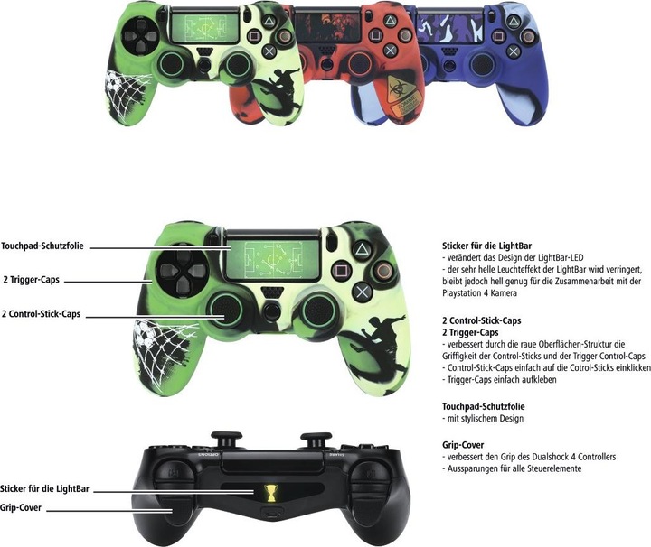 Immagine prodotto Hama Pacchetto accessori 7in1 Calcio (PS4)
