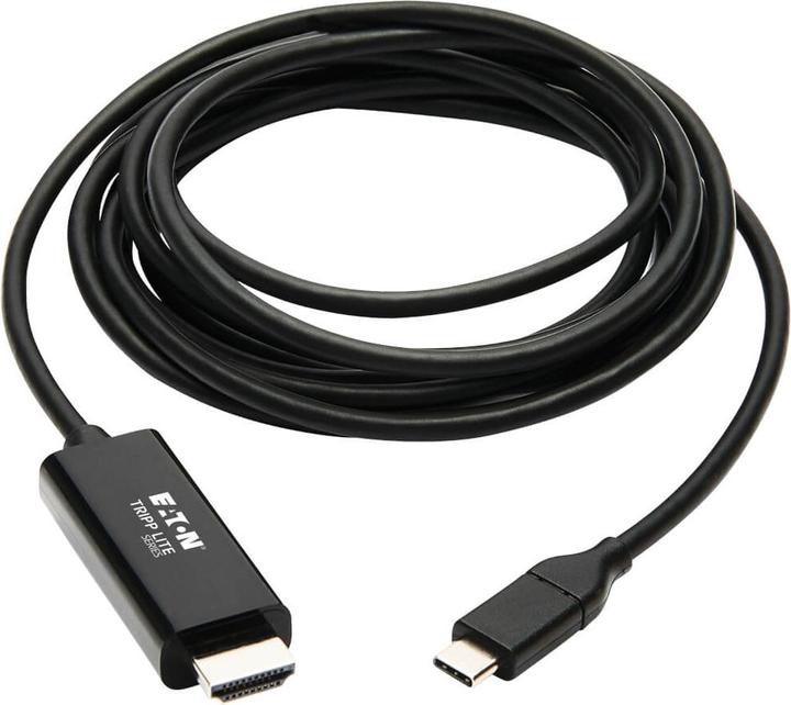 Image du produit Eaton Câble adaptateur USB-C vers HDMI M/M 4K 60 4:4:4 Compatible Thunderbolt 3 Noir 9ft. 2.7m (HDMI, 270 cm)