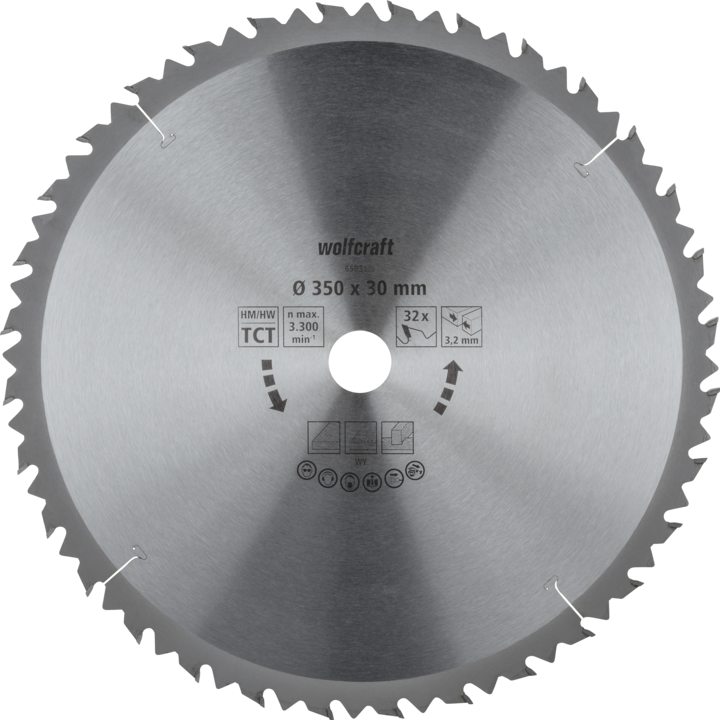 Image du produit wolfcraft Lame de scie circulaire pour scie sur table CT, série marron