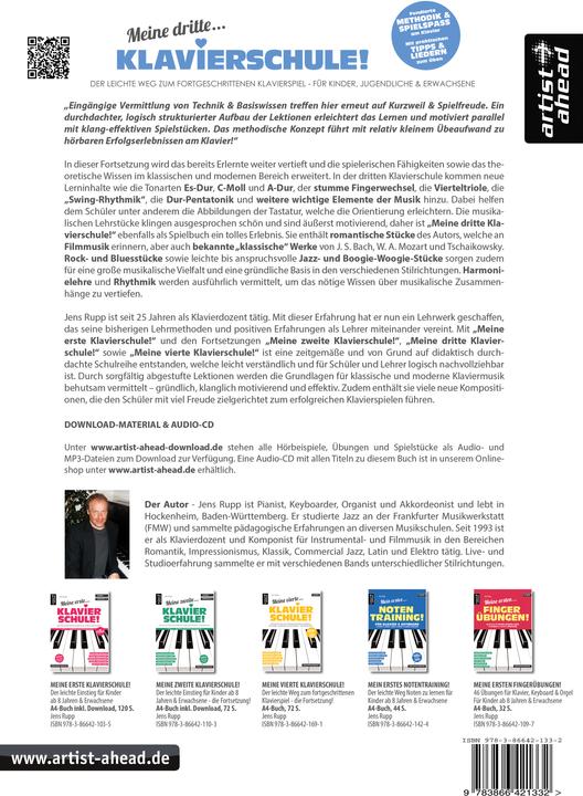 Nährwerte und Zutaten Meine dritte Klavierschule! (Deutsch, Jens Rupp, 2020)