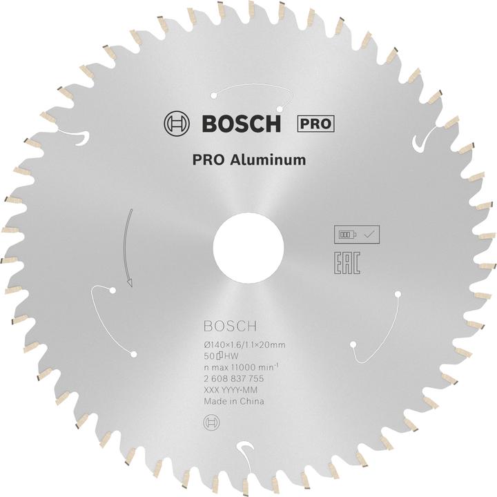Actual product image Bosch Professional Zubehör PRO Aluminium cordless circular saw blade, 140 x 1.6 x 20 mm