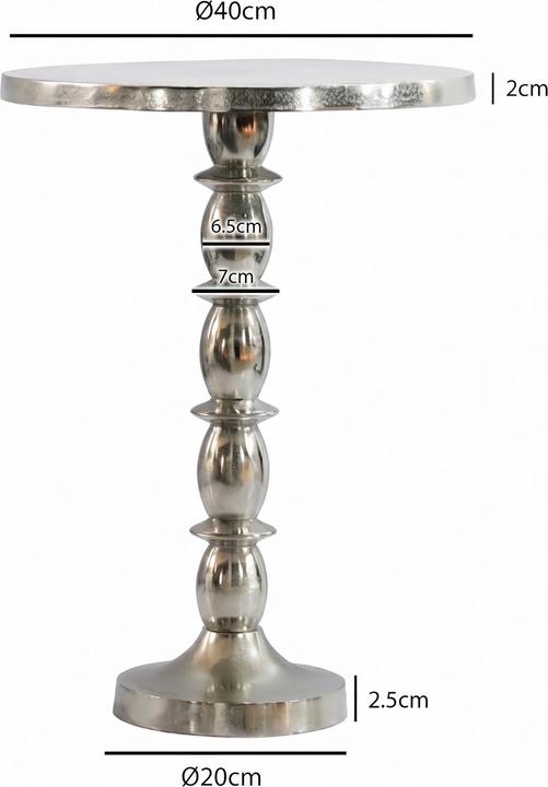 Actual product image Wohnling Silber (40 x 40 x 56 cm)