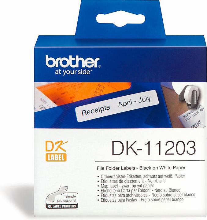 Produktbild Brother DK-11203 Aktenordneretiketten (1.70 cm)
