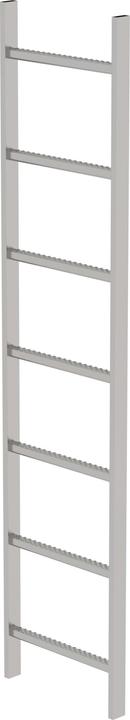 Productafbeelding Munk Schachtladder roestvrij staal V4A 400mm vrije breedte 7 sporten (196 cm)