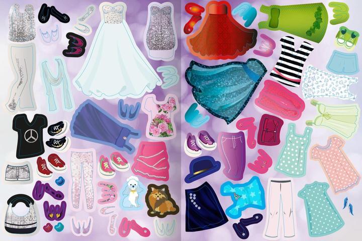 Produktbild Sticker-Anziehpuppen - Party-Girl