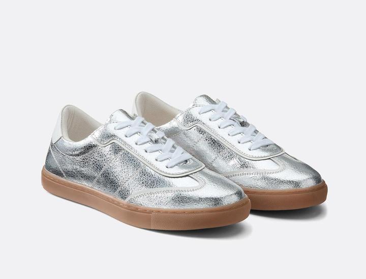 Image du produit La Redoute Collections Retro-Sneaker aus Metallic-Leder (40)