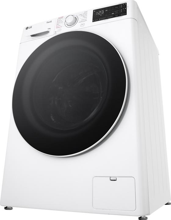Actual product image LG F4R3710NSWW Washing machine 10 kg AI DD, Class A-10%, 1400 rpm, Auto-dosing, Wi-Fi (10 kg, Left)