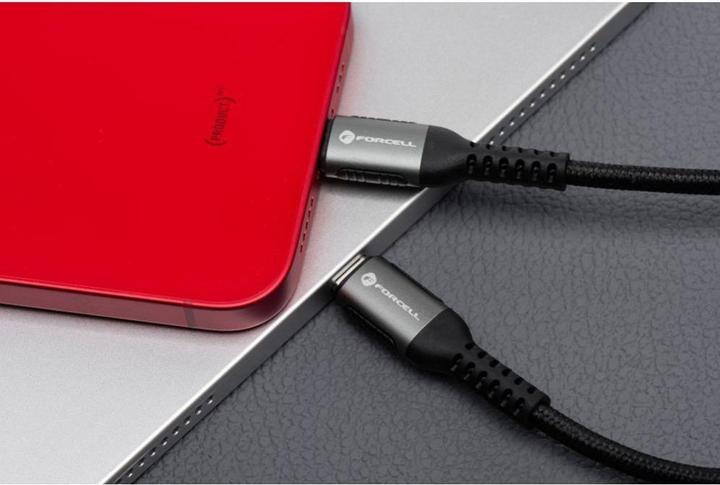 Actual product image Forcell Cable F-ENERGY C259 cable Type C to Lightning PD 3A 27W Cafule 3 m black (3 m, 27 W)