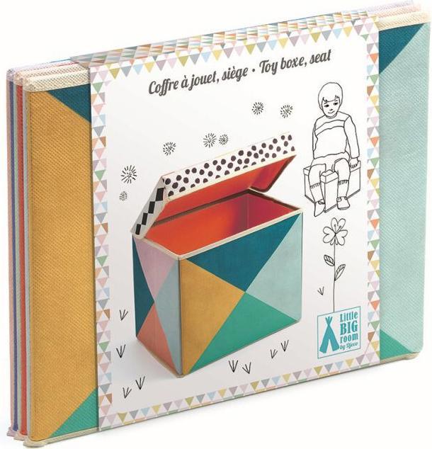 Image du produit Djeco Boîte de rangement géométrique