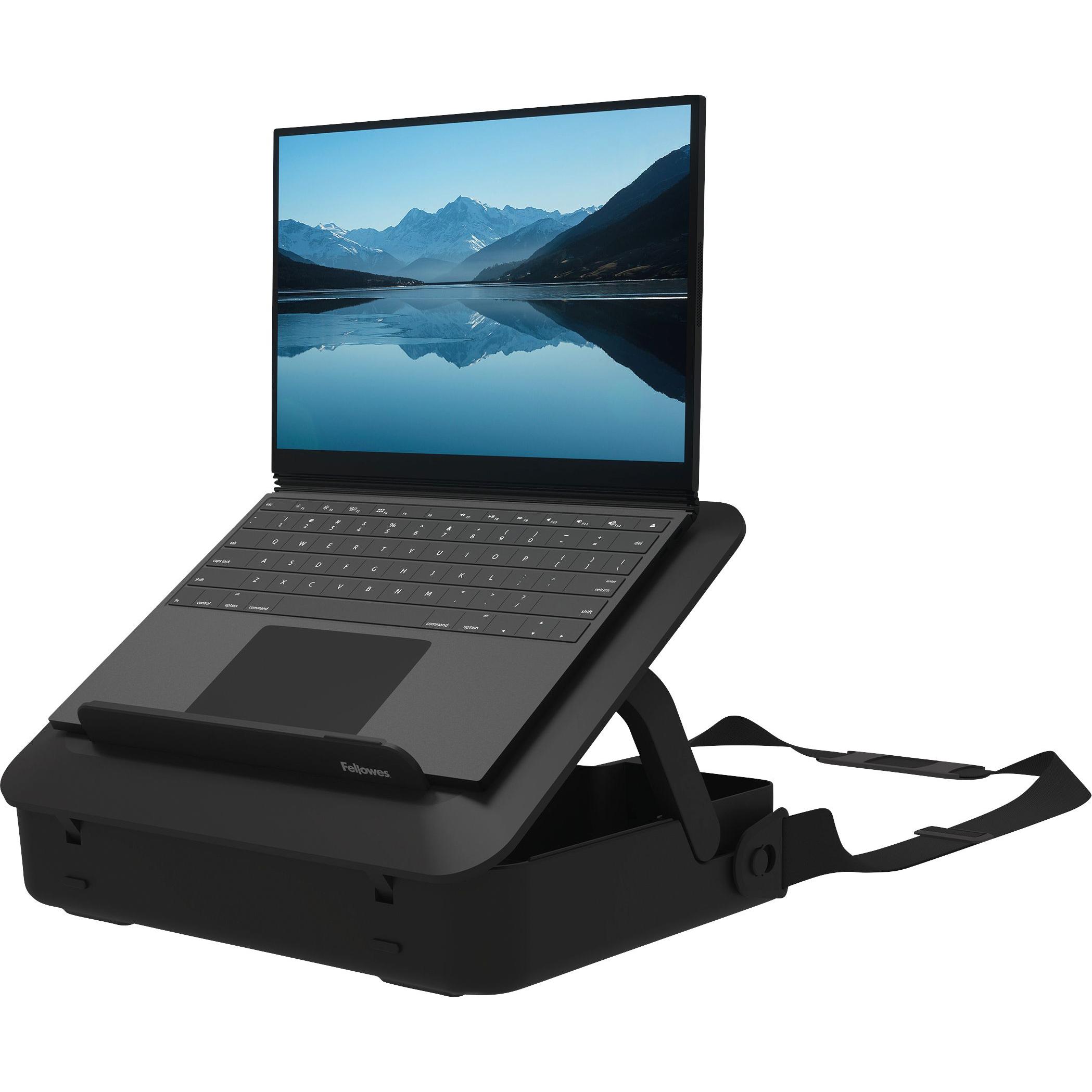 Fellowes Notebookkoffer schwarz (14", Universal), Notebooktasche, Schwarz
