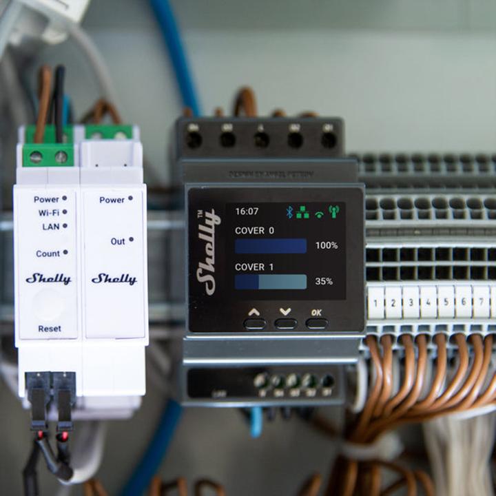 Produktbild Shelly Pro Dual Cover PM (Schaltaktor)